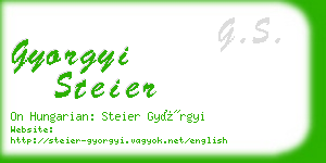 gyorgyi steier business card